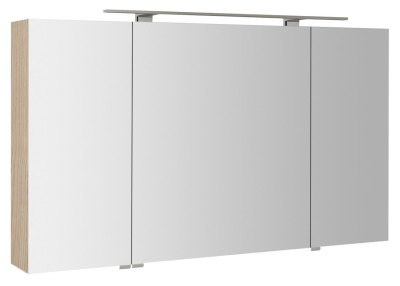 Sapho MIRRÓ galerka s LED osvětlením, 3x dvířka, 120x70x16cm, jilm bardini MC121-0013