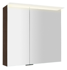 Sapho LINEX galerka s LED osvětlením, 80x70x15cm, borovice rustik LX080-0016