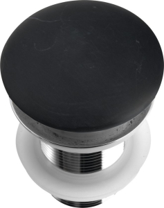 Sapho BLOK umyvadlová výpust 5/4“, click-clack, zátka černý marquin, mat 2401-931