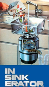 Sapho IN SINK dřezový drtič kuchyňského odpadu, 230V, 380W, pneu. spínač MODEL56