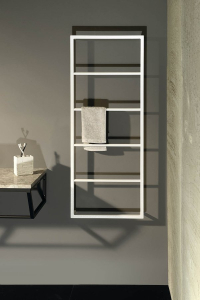 Sapho SKA nástěnný sušák ručníků 450x1150x100mm, bílá mat SKA511
