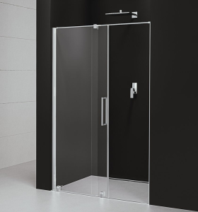 Polysan ROLLS LINE sprchové dveře 1400mm, výška 2000mm, čiré sklo RL1415