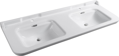 Kerasan WALDORF keramické dvojumyvadlo 150x55cm, bílá 4143K1