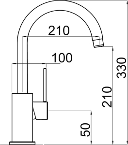 Granitový dřez Sinks LINEA 600 Granblack + Vitalia GR G1630