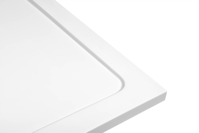 Aqualine TECMI sprchová vanička z litého mramoru, čtverec 80x80cm, bílá PQ008