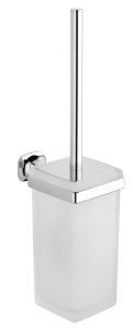 METAFORM AIDA WC štětka závěsná, mléčné sklo, chrom AI008