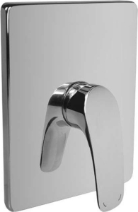 Mereo Sprchová podomítková baterie bez přepínače, Eve, Mbox, hranatý kryt, chrom CBV60105C