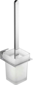 Aqualine APOLLO WC štětka závěsná, mléčné sklo, chrom 1416-08