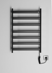 Sapho ELIAS elektrický sušák ručníků 490x730x110 mm, 105 W, černá mat EB550