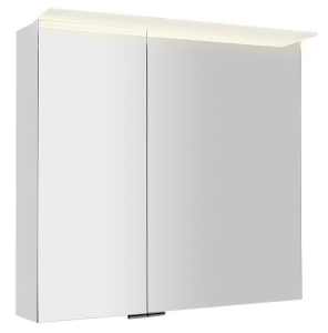 Sapho LINEX galerka s LED osvětlením, 80x70x15cm, bílá LX080-0030