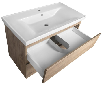 Aqualine ALTAIR umyvadlová skříňka 86, 5x60x45cm, dub emporio AI390