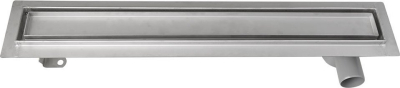 Aqualine PAVINO nerezový podlahový žlab s roštem pro dlažbu, L-760, DN50 2710-80