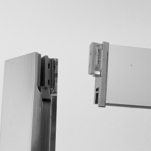 Mereo Sprchový kout, LIMA, obdél.,pivot. dveře, 2xboční stěna, 100x80x100x190cm, chrom ALU, sklo Point 6mm CK87882K