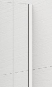 Polysan ESCA WHITE MATT jednodílná sprchová zástěna k instalaci ke stěně, kouřové matné sklo, 1500 mm ES1415-03
