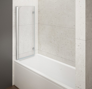 Gelco LORO vanová zástěna skládací 900mm, čiré sklo GN1190