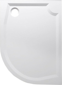 Gelco RIVA sprchová vanička z litého mramoru, čtvrtkruh 120x90cm, levá (GR1290L) GR12090L