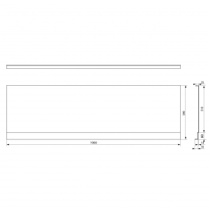 Polysan PLAIN NIKA panel 190x59cm 72561