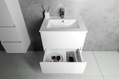 Aqualine PANEDA umyvadlová skříňka 74, 5x55x45, 2cm, bílá PN275