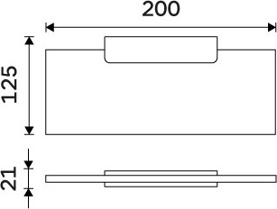 Nimco MAYA černá Police IXI, 20 cm MAC X320-C-90
