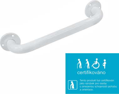 Mereo Madlo rovné, bílé, 40 cm KD802