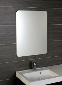 Sapho ISHAPE zrcadlo s broušenou hranou 50x70cm, zakulacené rohy, CU free AG457