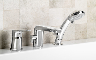 Aqualine LOTTA tříprvková baterie na okraj vany, chrom LT984