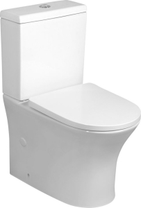 Bruckner LEON WC kombi, Rimless, spodní/zadní odpad, bílá 201.437.4