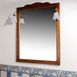 Sapho RETRO zrcadlo v dřevěném rámu 89x115cm, buk 1679