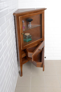 Sapho RETRO skříňka rohová 60x120x47cm, buk, pravá 1715