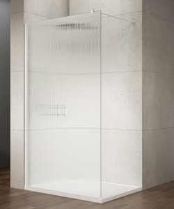 Gelco VARIO WHITE jednodílná sprchová zástěna k instalaci ke stěně, sklo nordic, 800 mm GX1580-07
