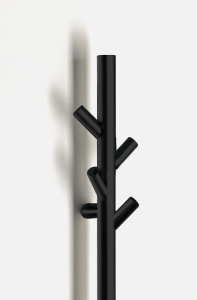 Sapho PASADOR elektrický sušák ručníků, kulatý, 150x1500 mm, 30 W, černá mat ER175BV