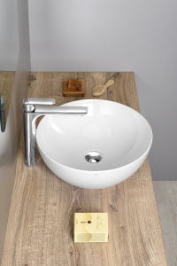 GSI PURA keramické umyvadlo na desku, průměr 42cm, bílá ExtraGlaze 885111