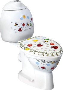 CREAVIT KID WC kombi dětské, zadní odpad, dekor CK311.400.0F