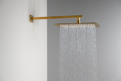 Sapho Sprchové ramínko hranaté nízké, 400mm, zlato mat SL119