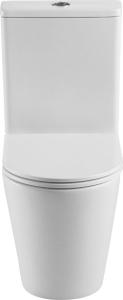 Mereo WC kombi, vario odpad, kapotované, Smart Flush RIMLESS, keramické vč. sedátka VSD91T1