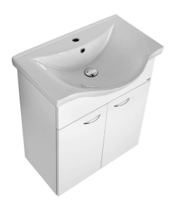 Aqualine KERAMIA FRESH umyvadlová skříňka 60, 6x74x34 cm, bílá 50063A