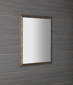 Sapho ROMINA zrcadlo v dřevěném rámu 68x88cm, bronzová patina NL397