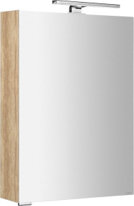 Sapho MIRRÓ galerka s LED osvětlením, 50x70x16cm, levá/pravá, dub alabama MC050-0022