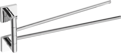Sapho X-SQUARE dvojitý držák ručníků otočný 420mm, chrom XQ405