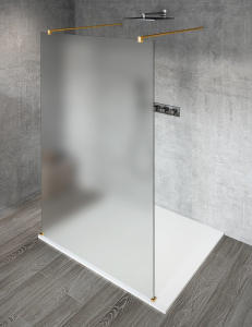 Gelco VARIO GOLD MATT jednodílná sprchová zástěna do prostoru, matné sklo, 900 mm GX1490-02