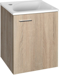 Aqualine ZOJA/KERAMIA FRESH umyvadlová skříňka 40x50x32cm, dub platin 51048DP