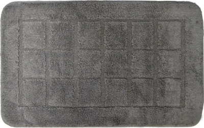 Ridder DELHI Koupelnová předložka 50x80cm s protiskluzem, 100% polyester, tmavě šedá 1712300