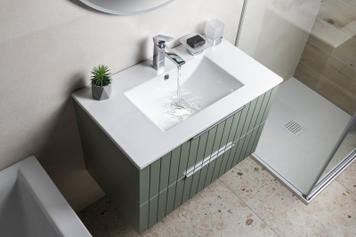 Sapho CIRASA umyvadlová skříňka 79, 8x52x46cm, verde strip CR801-4444S