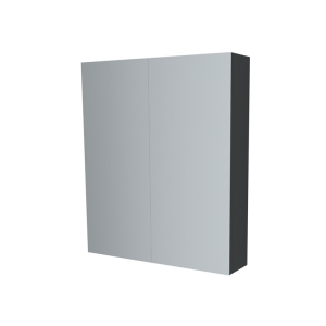 Mereo Koupelnová skříňka zrcadlová 60 cm, galerka, 2 x dvířka, Multidecor, Šedý antracit CN798G62SEAN
