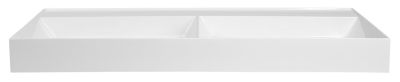 Sapho GODIVA dvojumyvadlo, litý mramor, 119x44cm, bez otvoru pro baterii, bílá GU119-0