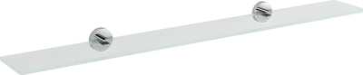 Sapho X-ROUND skleněná police 800mm, chrom/čiré sklo XR009-17