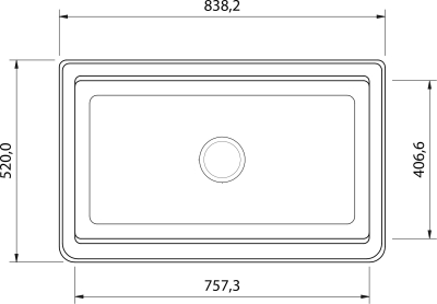 Granitový dřez Sinks FARMHOUSE 838 NANO Nanoblack+MIX 35 FH838N6MI35CL