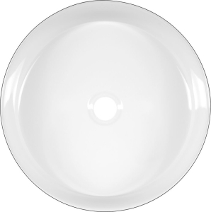 Sapho FIASTRA keramické umyvadlo na desku, Ø 40cm, černá mat FT801B