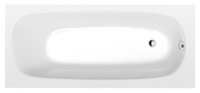Polysan EBRO SLIM obdélníková vana 170x75x39cm, bílá 26711S