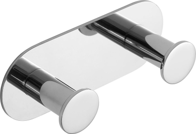 Sapho X-ROUND samolepící dvojháček, nerez lesk XR220